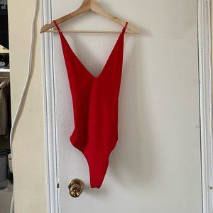 Babaton Red Bodysuit